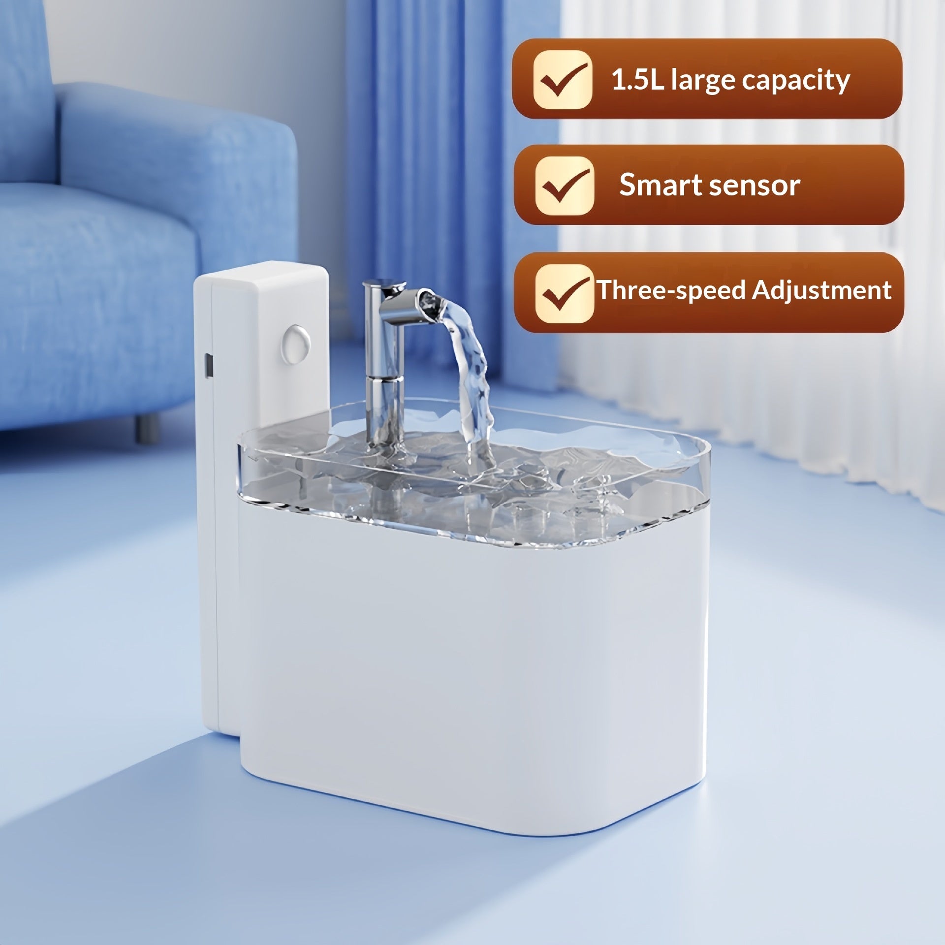 Fresh Flow Smart Cat Water Fountain for Daily Wellness