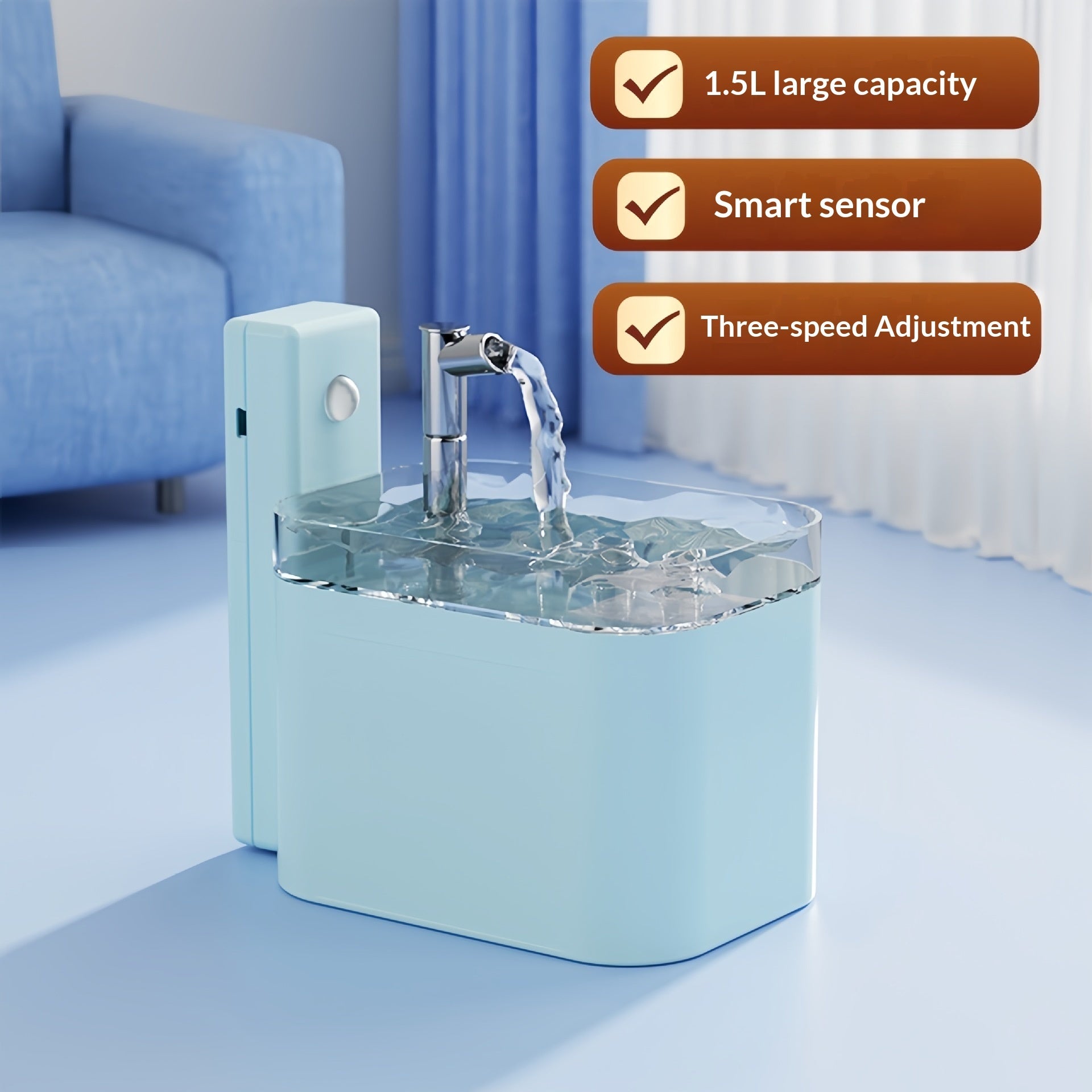 Fresh Flow Smart Cat Water Fountain for Daily Wellness