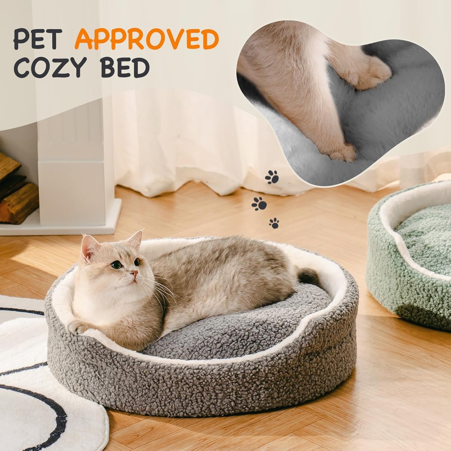 Plush Orthopedic Bed for Puppies and Kittens