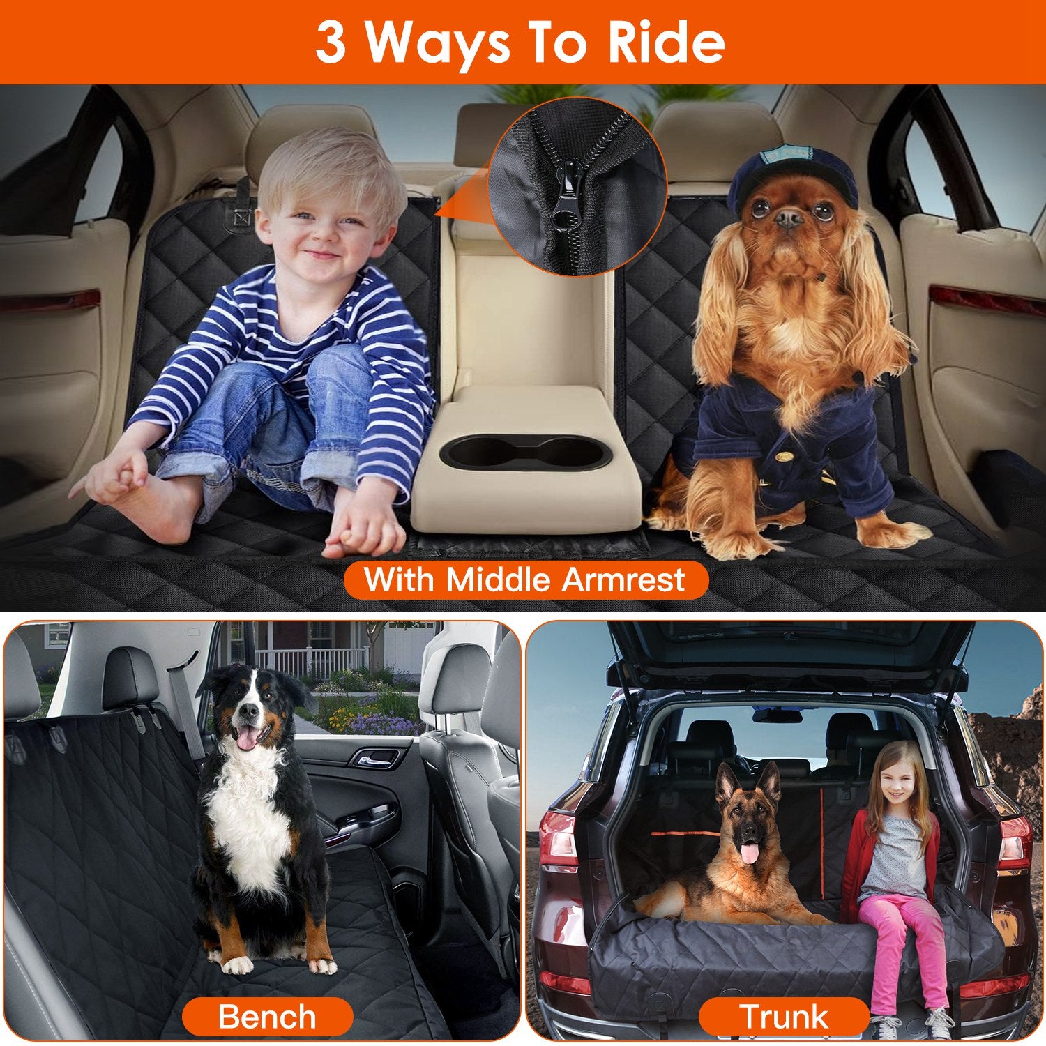 Comfy Dog Car Seat Cover for Stress-Free Travel