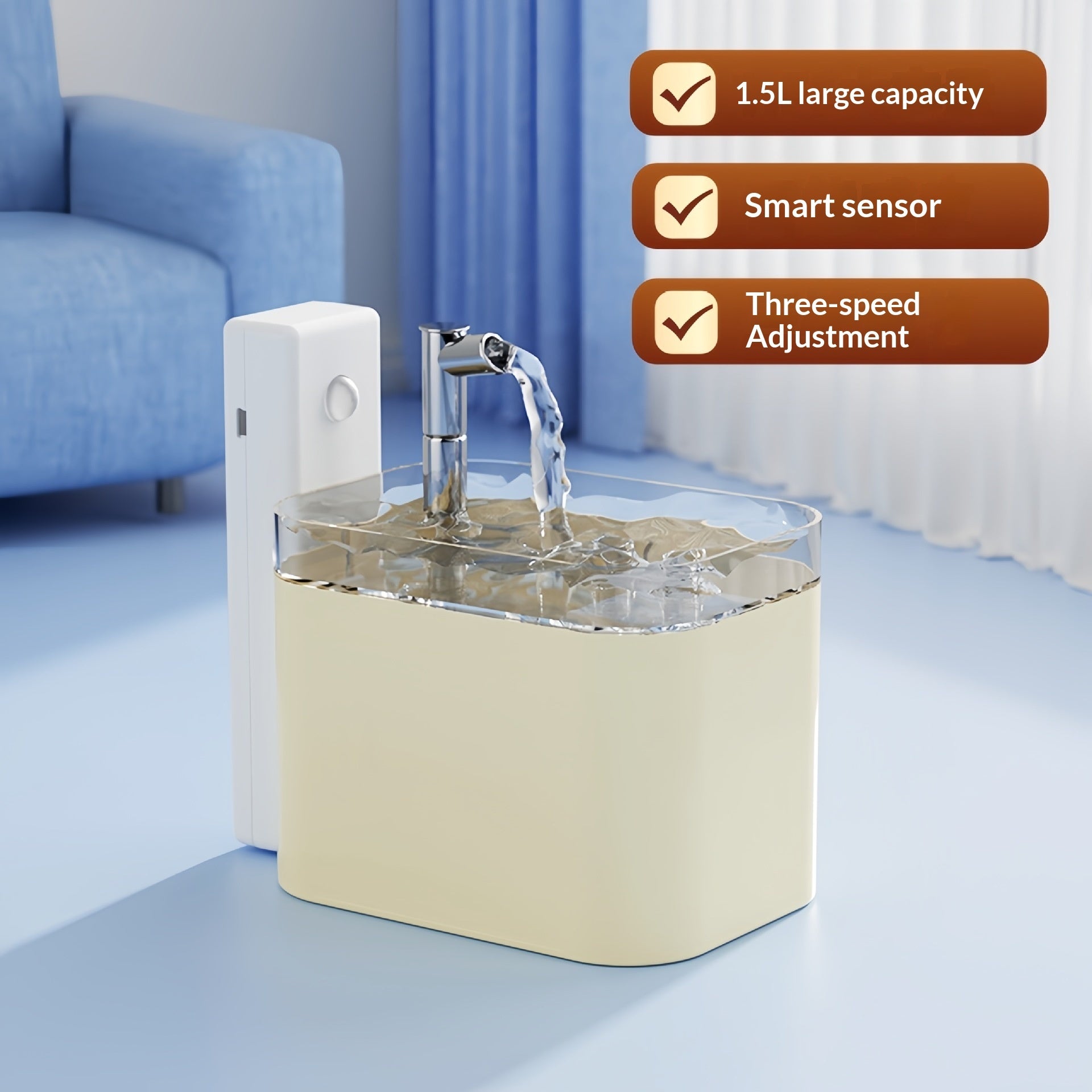 Fresh Flow Smart Cat Water Fountain for Daily Wellness