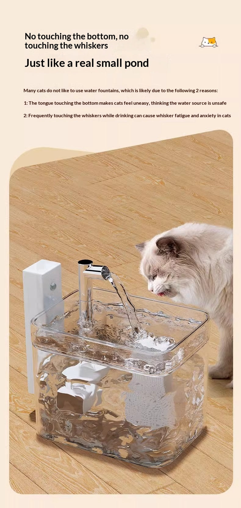 Fresh Flow Smart Cat Water Fountain for Daily Wellness