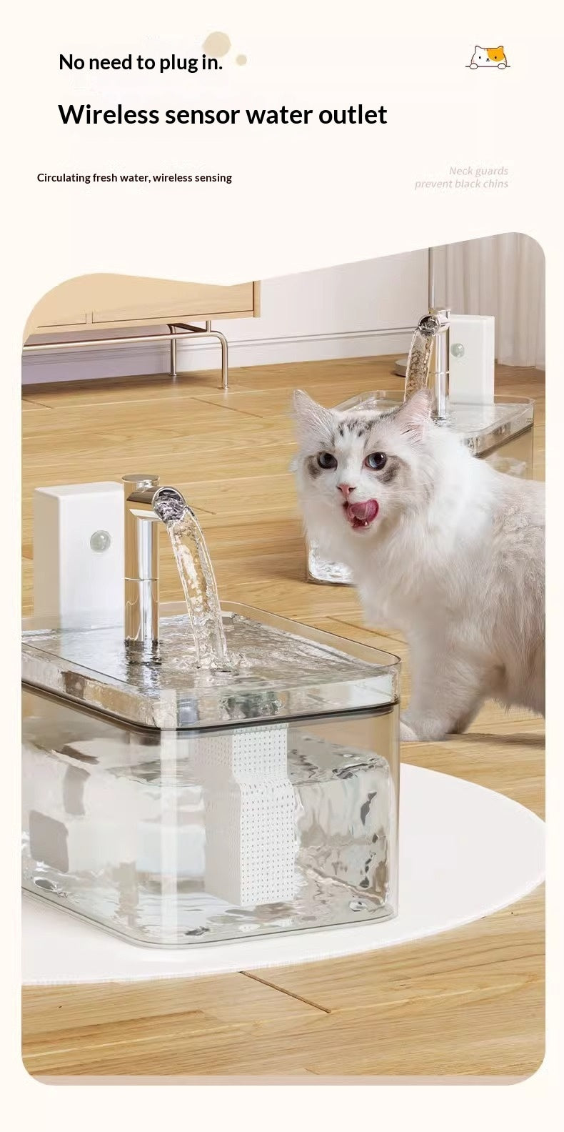 Fresh Flow Smart Cat Water Fountain for Daily Wellness